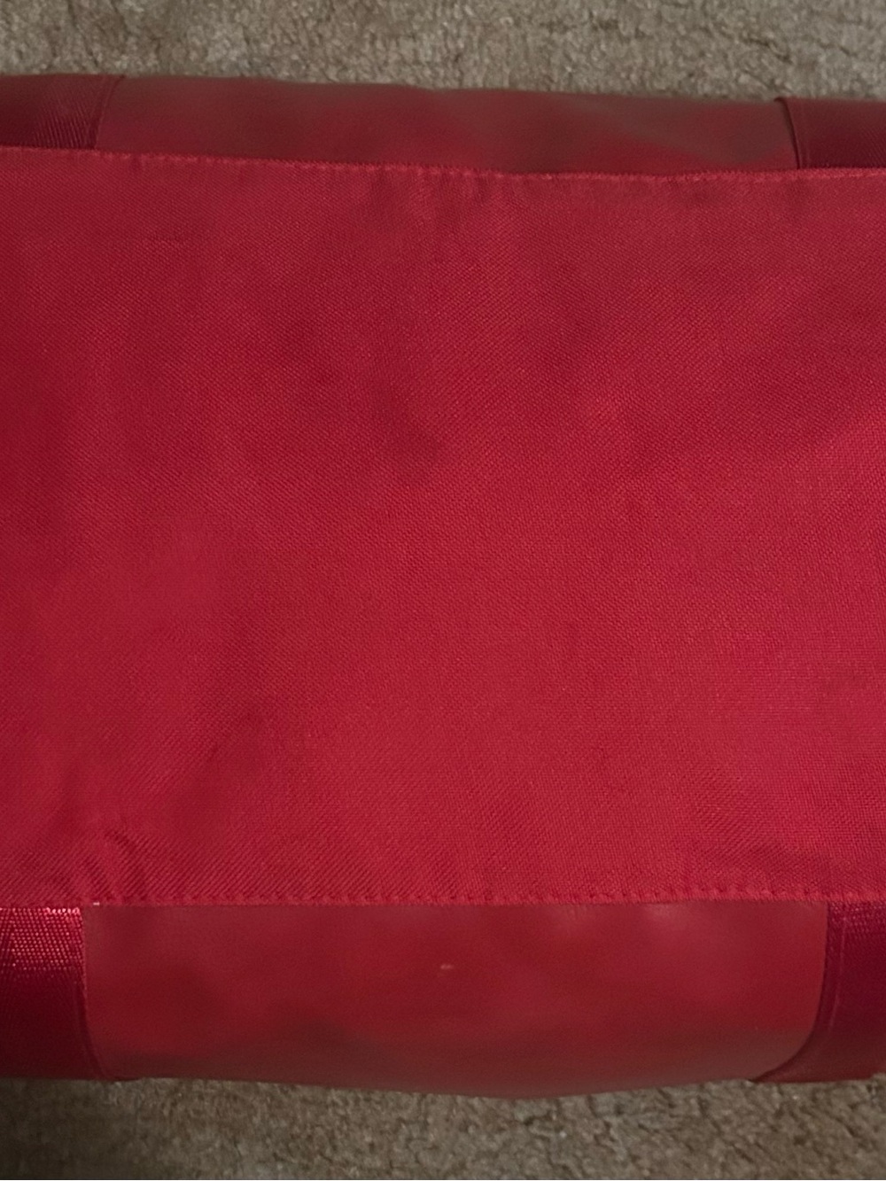 Supreme Red Duffel Bag with White Logo - Picture 7 of 11